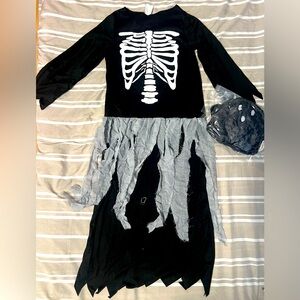 Kids Skeleton Costume - Black and Gray